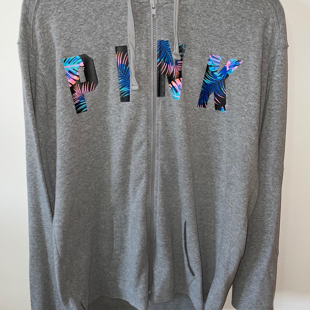 PINK zip up hoodie
